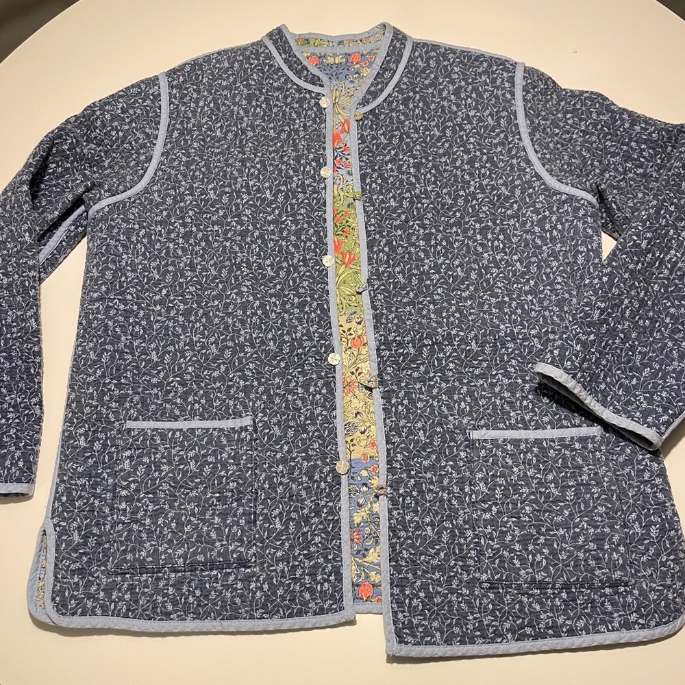 REVERSIBLE Floral Quilted Jacket